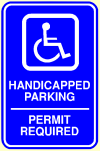 Parkplätzte für Rollstuhlfahrer