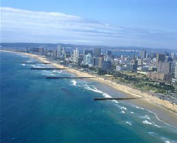 Die Beachfront von Durban