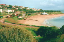 Die Strnde von Mossel Bay vom  Bartolomeu Dias Museum ausgesehen