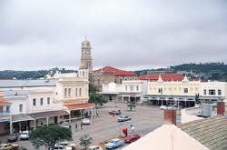 Blick auf den Markt von Grahamstown